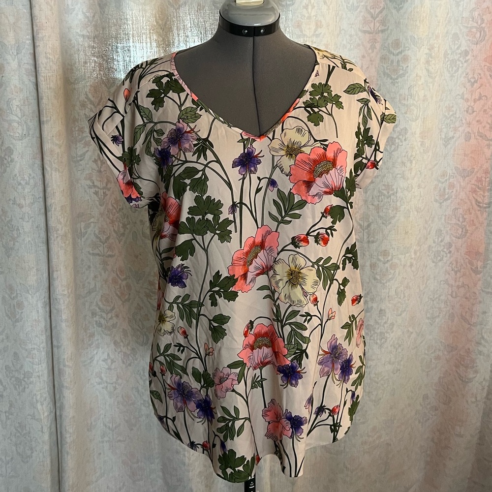 Express Multicolor Floral Blouse